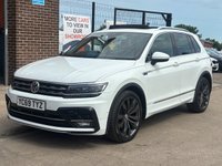USED 2019 69 VOLKSWAGEN TIGUAN 2.0 TDI R-Line Tech SUV 5 Door Diesel Automatic DSG White Euro 6 1 Former Keeper HEATED SEATS+PAN ROOF+BLUETOOTH+DAB