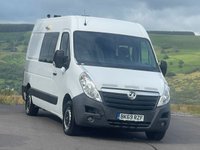 USED 2019 69 VAUXHALL MOVANO 2.3 CDTi 3500 Panel Van 5dr Diesel Manual FWD L2 H2 Euro 6 (130 ps) 7 Seat, Welfare Mess Van, Diesel Heater, Aircon