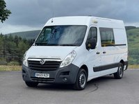 USED 2019 69 VAUXHALL MOVANO 2.3 CDTi 3500 Panel Van 5dr Diesel Manual FWD L2 H2 Euro 6 (130 ps) 7 Seat, Welfare Mess Van, Diesel Heater, Aircon