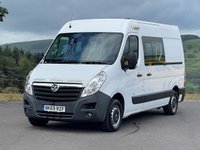 USED 2019 69 VAUXHALL MOVANO 2.3 CDTi 3500 Panel Van 5dr Diesel Manual FWD L2 H2 Euro 6 (130 ps) 7 Seat, Welfare Mess Van, Diesel Heater, Aircon