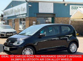 2017 VOLKSWAGEN UP! 1.0 Move up! Hatchback 3 Door Deep Black Petrol Manual Euro 6 (60 ps) &pound;5495.00