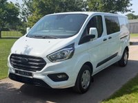 USED 2023 23 FORD TRANSIT CUSTOM 2.0 320 EcoBlue Trend Crew Van Double Cab 5dr Diesel Manual L2 H1 Euro 6 (s/s) (130 ps) TREND AIR CON 6 SEATER LWB L2 EURO6