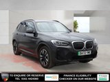 USED 2022 72 BMW IX3 80kWh M Sport SUV 5dr Electric Auto (286 ps) FULL BMW MAIN DEALER SERVICE HISTORY + PANORAMIC GLASS SUNROOF + VIRTUAL COCPIT DIGITAL DASH DISPLAY + SATELLITE NAVIGATION + REAR VIEW CAMERA + APPLE CARPLAY / ANDROID AUTO + FULLY ELECTRIC TOWBAR + BLUETOOTH PHONE CONNECTIVITY INCLUDING MEDIA STREAMING + DAB DIGITAL RADIO + KEYLESS START + CRUISE CONTROL + FRONT AND REAR PARKING SENSORS + IN CAR ENTERTAINMENT WITH TOUCH SCREEN MEDIA DISPLAY + LED DAY TIME RUNNING LIGHTS + ECO STOP START SYSTEM + DUAL ZONE CLIMATE CONTROL + AIR CONDITIONING