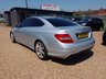 USED 2012 12 MERCEDES-BENZ C CLASS 1.8 C180 BlueEfficiency AMG Sport G-Tronic+ Euro 5 (s/s) 2dr SATNAV+SERVICE HISTORY+ULEZ