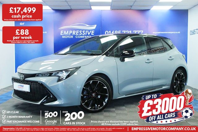 View our Toyota Corolla 1.8 VVT-h GR SPORT Hatchback 5dr Petrol Hybrid CVT Euro 6 (s/s) (140 ps)