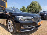 USED 2016 65 BMW 7 SERIES 3.0 740Li Saloon 4dr Petrol Auto Euro 6 (s/s) (326 ps) Gleaming Black metallic with Cognac leather interior, G12 CARBON CORE, BMW Gesture control, park assistant, surround view, DAB radio, auto high beam assist, LED fog lights, 4 zone climate control, heated front and rear seats, electric memory comfort front seats with ventilation, electric comfort rear seats with memory, massage function for front seats, twin electric sunroofs, rear sunblinds, surround and rear camera, Park Assist system, BMW dispaly key, soft close doors, keyless entry an