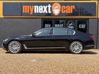 USED 2016 65 BMW 7 SERIES 3.0 740Li Saloon 4dr Petrol Auto Euro 6 (s/s) (326 ps) Gleaming Black metallic with Cognac leather interior, G12 CARBON CORE, BMW Gesture control, park assistant, surround view, DAB radio, auto high beam assist, LED fog lights, 4 zone climate control, heated front and rear seats, electric memory comfort front seats with ventilation, electric comfort rear seats with memory, massage function for front seats, twin electric sunroofs, rear sunblinds, surround and rear camera, Park Assist system, BMW dispaly key, soft close doors, keyless entry an