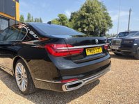 USED 2016 65 BMW 7 SERIES 3.0 740Li Saloon 4dr Petrol Auto Euro 6 (s/s) (326 ps) Gleaming Black metallic with Cognac leather interior, G12 CARBON CORE, BMW Gesture control, park assistant, surround view, DAB radio, auto high beam assist, LED fog lights, 4 zone climate control, heated front and rear seats, electric memory comfort front seats with ventilation, electric comfort rear seats with memory, massage function for front seats, twin electric sunroofs, rear sunblinds, surround and rear camera, Park Assist system, BMW dispaly key, soft close doors, keyless entry an