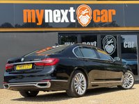 USED 2016 65 BMW 7 SERIES 3.0 740Li Saloon 4dr Petrol Auto Euro 6 (s/s) (326 ps) Gleaming Black metallic with Cognac leather interior, G12 CARBON CORE, BMW Gesture control, park assistant, surround view, DAB radio, auto high beam assist, LED fog lights, 4 zone climate control, heated front and rear seats, electric memory comfort front seats with ventilation, electric comfort rear seats with memory, massage function for front seats, twin electric sunroofs, rear sunblinds, surround and rear camera, Park Assist system, BMW dispaly key, soft close doors, keyless entry an