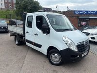 USED 2016 16 VAUXHALL MOVANO 2.3 CDTi 3500 HDT Dropside Tipper RWD L3 Euro 5 4dr (DRW) NO VAT!! Tipper, crew cab