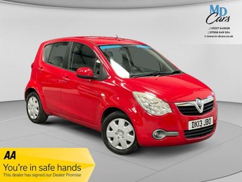 2013 VAUXHALL AGILA 1.0 ecoFLEX 12V S MPV 5dr Petrol Manual Euro 5 (68 ps) &pound;3490.00