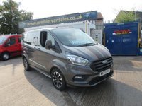 USED 2020 70 FORD TRANSIT CUSTOM 2.0 320 EcoBlue Sport Crew Van Double Cab 5dr Diesel Auto L1 H1 Euro 6 (s/s) (185 ps) FORD TRANSIT SPORT SIX SEATER CREW CAB AUTOMAIC 185 BHP L1 H1