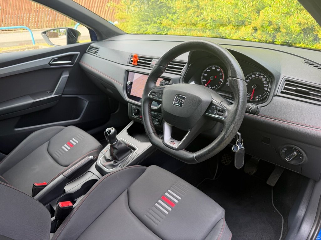 USED 2019 69 SEAT IBIZA 1.0 TSI FR Hatchback 5dr Petrol Manual Euro 6 (s/s) GPF (115 ps) CARPLAY, AIRCON, MAY 27 MOT