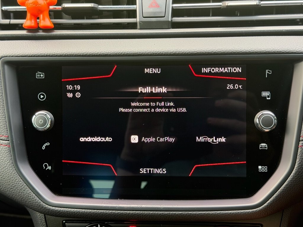USED 2019 69 SEAT IBIZA 1.0 TSI FR Hatchback 5dr Petrol Manual Euro 6 (s/s) GPF (115 ps) CARPLAY, AIRCON, MAY 27 MOT