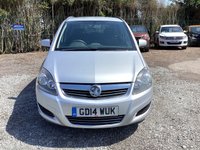 USED 2014 14 VAUXHALL ZAFIRA 1.8 16V Exclusiv MPV 5dr Petrol Manual Euro 5 (120 ps) 