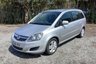 USED 2014 14 VAUXHALL ZAFIRA 1.8 16V Exclusiv MPV 5dr Petrol Manual Euro 5 (120 ps) 