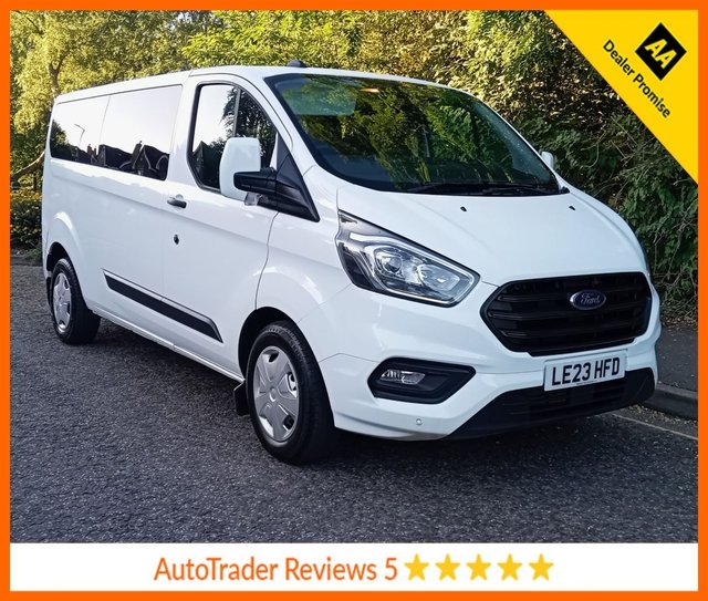 View our Ford Transit Custom 2.0 320 EcoBlue Trend Minibus 5dr Diesel Auto L2 H1 Euro 6 (s/s) (130 ps).*9 SEATS*LWB L2*AUTO*LOW MILEAGE*OVER 70 MINIBUSES IN STOCK*