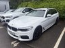 USED 2017 67 BMW 5 SERIES 3.0 530d M Sport Touring 5dr Diesel Auto Euro 6 (s/s) (265 ps) ALPINE WHITE, 19 INCH ALLOYS