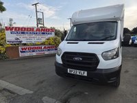 USED 2022 22 FORD TRANSIT 350 LEADER ECOBLUE LWB LOW LOADER BOX VAN ULEZ FREE ZONE 