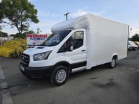 USED 2022 22 FORD TRANSIT 350 LEADER ECOBLUE LWB LOW LOADER BOX VAN ULEZ FREE ZONE 