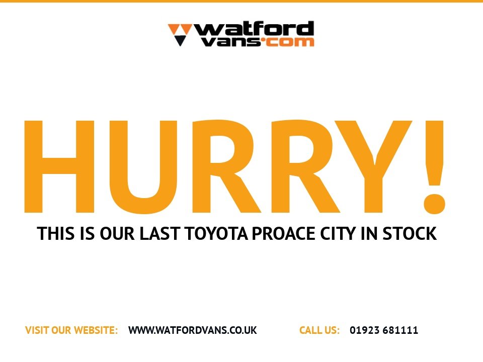 USED 2022 72 TOYOTA PROACE CITY 1000KG ICON 1.5BlueHDi EU6 S/S SWB 100ps *AIRCON*CAMEREA*REV/SENSORS*E/PACK*APPLE CARPLAY*FRONT FOGS* 1000KG-EU6-AIRCON-REV/CAMERA