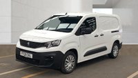 USED 2021 21 PEUGEOT PARTNER  Professional Long L2 100 PS Blue HDi 950 With Air Conidtioning, Electric Pack, 3 Seat Cab, Twin Side Loading doors, Bulkhead, Ply lining, Sat Nav and parking sensors finished in 