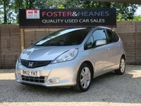 USED 2012 12 HONDA JAZZ 1.4 i-VTEC EX Hatchback 5dr Petrol CVT Euro 5 (99 ps) LOW MILEAGE, AUTO, GLASS ROOF