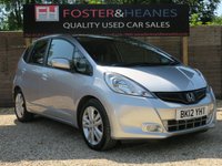 USED 2012 12 HONDA JAZZ 1.4 i-VTEC EX Hatchback 5dr Petrol CVT Euro 5 (99 ps) LOW MILEAGE, AUTO, GLASS ROOF