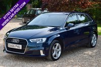 USED 2016 66 AUDI A3 1.4 TFSI CoD Sport Sportback 5dr Petrol S Tronic Euro 6 (s/s) (150 ps) 2 OWNERS FROM NEW + NEW MOT + &pound;35 A YEAR ROAD TAX
