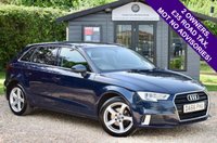 USED 2016 66 AUDI A3 1.4 TFSI CoD Sport Sportback 5dr Petrol S Tronic Euro 6 (s/s) (150 ps) 2 OWNERS FROM NEW + NEW MOT + &pound;35 A YEAR ROAD TAX