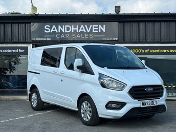 2023 FORD TRANSIT CUSTOM 2.0 300 EcoBlue Limited Crew Van Double Cab 5dr Diesel Manual L1 H1 Euro 6 (s/s) (130 ps) &pound;23095.00