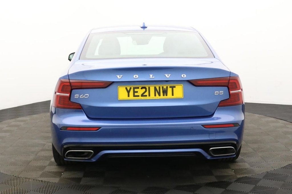 USED 2021 21 VOLVO S60 2.0 B5 MHEV R-Design Saloon 4dr Petrol Hybrid Auto Euro 6 (s/s) (250 ps) Sat Nav, Camera, Keyless