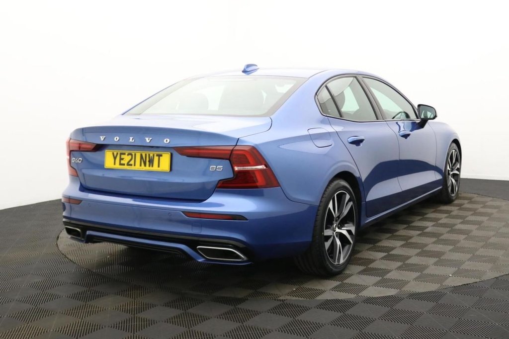 USED 2021 21 VOLVO S60 2.0 B5 MHEV R-Design Saloon 4dr Petrol Hybrid Auto Euro 6 (s/s) (250 ps) Sat Nav, Camera, Keyless