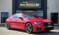 USED 2022 22 AUDI A6 2.0 TDI 40 S line Saloon 4dr Diesel S Tronic Euro 6 (s/s) (204 ps) 1 OWNER + TANGO RED + VIRTUAL COCKPIT + REVERSE CAM
