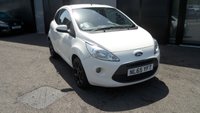 USED 2016 65 FORD KA 1.2 Zetec White Edition Hatchback 3dr Petrol Manual Euro 6 (s/s) (69 ps)&pound;35 ROAD TAX,LONG MOT,ALLOYS,2 KEYS. LONG MOT,ALLOYS,2 KEYS,&pound;35 ROAD TAX
