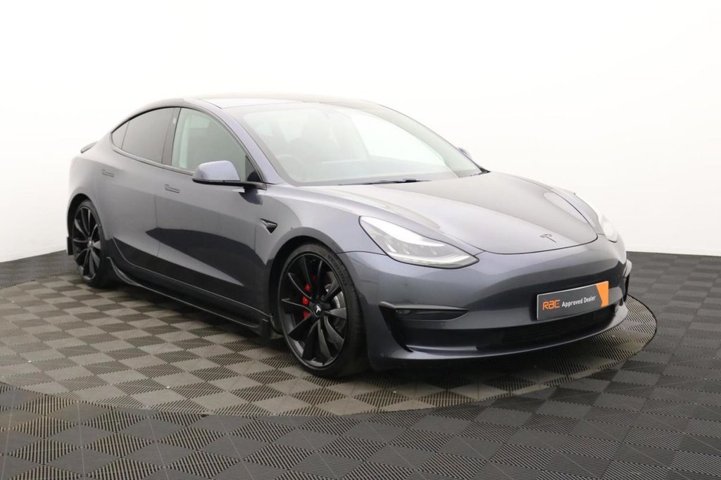 USED 2019 69 TESLA Model 3 (Dual Motor) Performance Saloon 4dr Electric Auto 4WDE (Performance Upgrade) (449 bhp) 4x4, Pan Roof, Camera