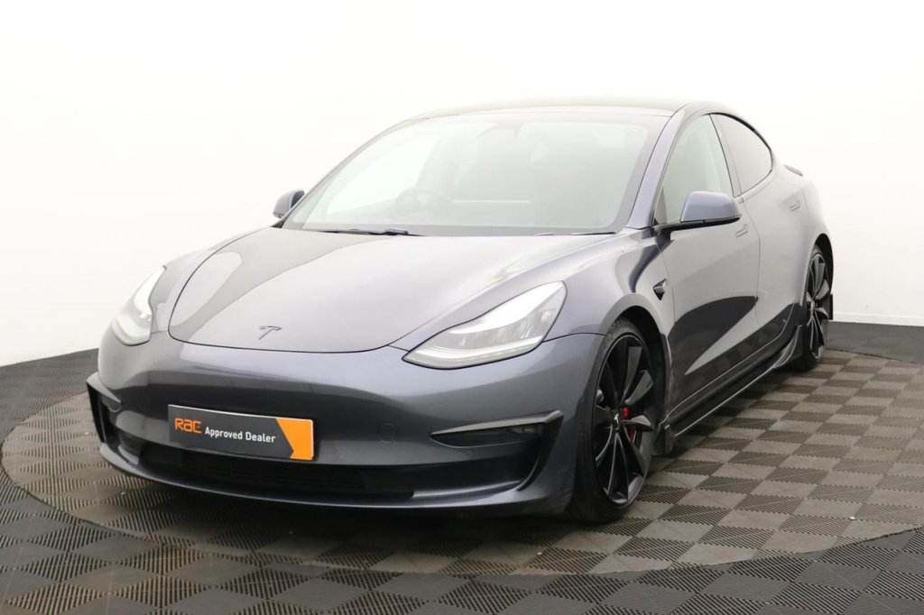 USED 2019 69 TESLA Model 3 (Dual Motor) Performance Saloon 4dr Electric Auto 4WDE (Performance Upgrade) (449 bhp) 4x4, Pan Roof, Camera