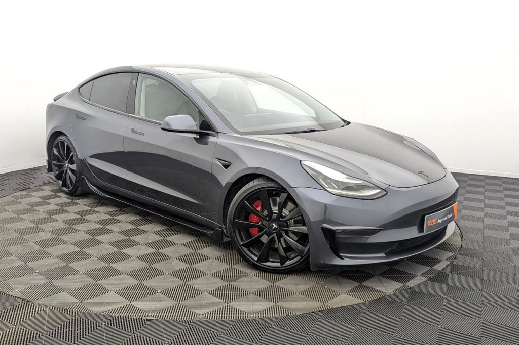 USED 2019 69 TESLA Model 3 (Dual Motor) Performance Saloon 4dr Electric Auto 4WDE (Performance Upgrade) (449 bhp) 4x4, Pan Roof, Camera