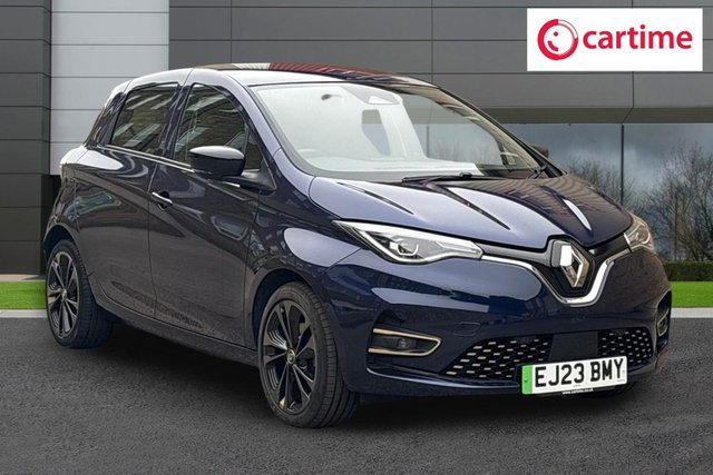 View our Renault Zoe R135 EV50 52kWh Iconic Hatchback 5dr Electric Auto (Boost Charge) (134 bhp) Rear View Camera, Front / Rear Parking Sensors, Heated Steering Wheel, Heated Seats, EASY LINK Display With Nav