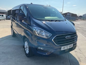2022 FORD TRANSIT CUSTOM 2.0 300 EcoBlue Limited Crew Van Double Cab 5dr Diesel Auto L1 H1 Euro 6 (130 ps) &pound;17495.00