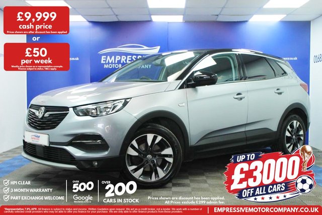 View our Vauxhall Grandland X 1.5 Turbo D BlueInjection Sport Nav SUV 5dr Diesel Manual Euro 6 (s/s) (130 ps)