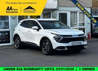 USED 2023 72 KIA SPORTAGE 1.6 T-GDi MHEV 3 SUV 5dr Petrol Hybrid DCT Euro 6 (s/s) (148 bhp) Full KIA Service History  |  1 Owner from Brand New  |  KIA Warranty Valid Until 23/01/2030