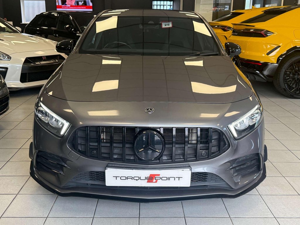 USED 2019 69 MERCEDES-BENZ A-CLASS 2.0 AMG A 35 4Matic Premium Auto 4WD 5dr FSH + AERO KIT + REVERSE CAM