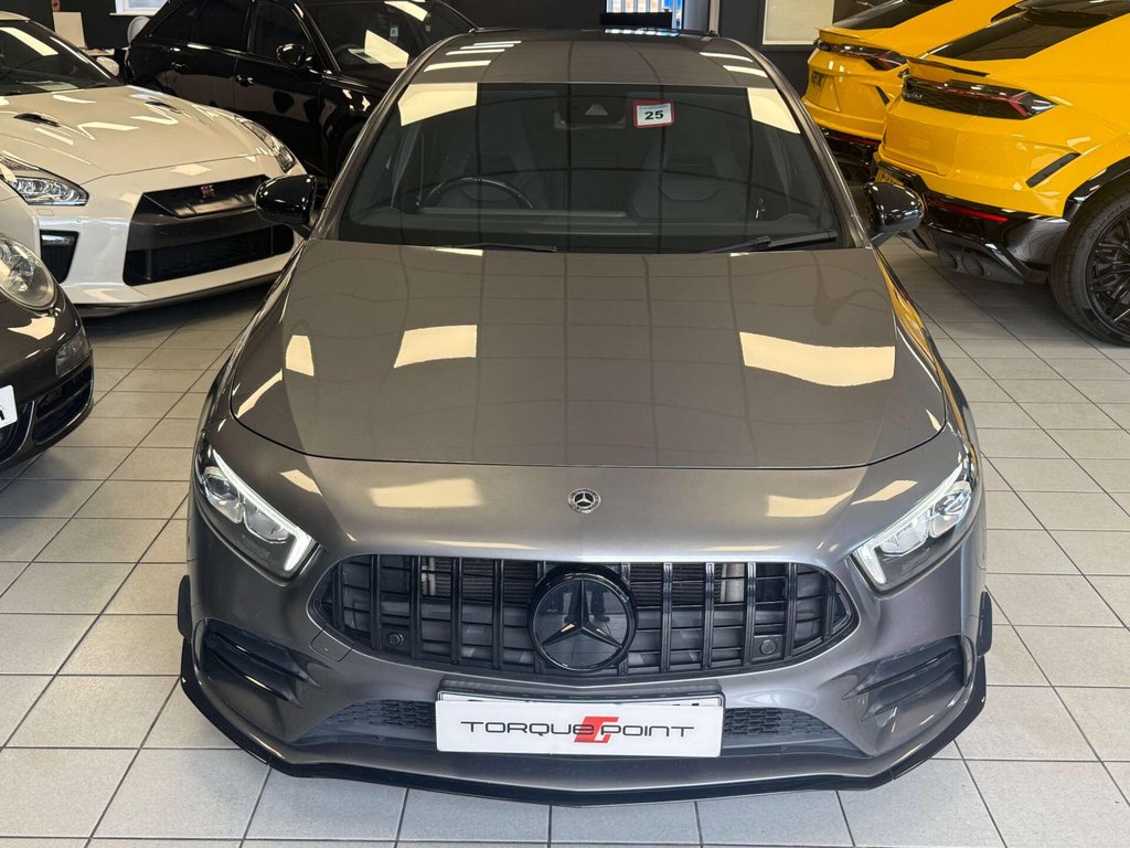 USED 2019 69 MERCEDES-BENZ A-CLASS 2.0 AMG A 35 4Matic Premium Auto 4WD 5dr FSH + AERO KIT + REVERSE CAM