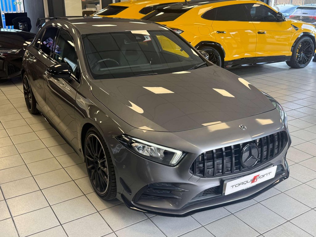 USED 2019 69 MERCEDES-BENZ A-CLASS 2.0 AMG A 35 4Matic Premium Auto 4WD 5dr FSH + AERO KIT + REVERSE CAM