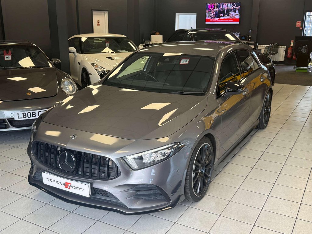 USED 2019 69 MERCEDES-BENZ A-CLASS 2.0 AMG A 35 4Matic Premium Auto 4WD 5dr FSH + AERO KIT + REVERSE CAM