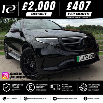 2022 MERCEDES-BENZ EQC EQC 400 80kWh AMG Line SUV 5dr Electric Auto 4MATIC (408 ps) &pound;22990.00