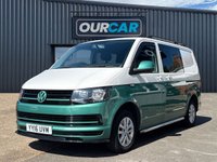USED 2016 16 VOLKSWAGEN TRANSPORTER 2.0 TDI T30 BlueMotion Tech Trendline Kombi Double Cab 5dr Diesel Manual FWD SWB Euro 5 (s/s) (102 ps) TWO TONE PAINT, CAMBELT! 2 OWNERS!