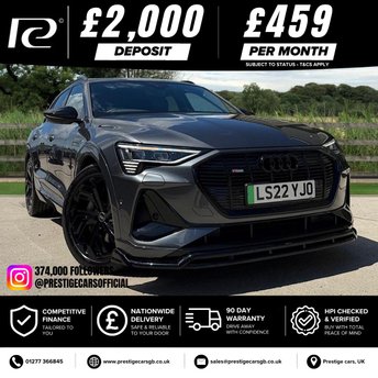2022 AUDI E-TRON 55 Black Edition SUV 5dr Electric Auto quattro 95kWh (11kW Charger) (408 ps) &pound;28990.00