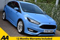 USED 2017 67 FORD FOCUS 1.0T ST-LINE 5 DOOR 6-SPEED 138 BHP (EURO 6) Nav / Camera / Privacy